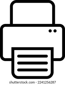  Printer icon vector , document printing symbol.