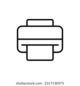 Printer icon vector. fax illustration sign. print symbol or logo.