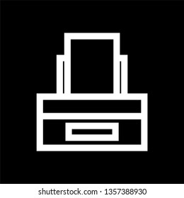 Printer icon vector - Fax sign