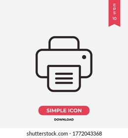 Printer Icon Vector Fax Sign Stock Vector (Royalty Free) 1806578182 ...
