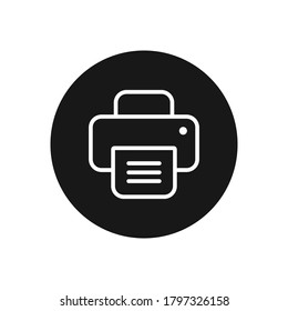 Printer icon vector. Fax sign