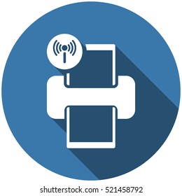 Printer Icon Vector flat design style