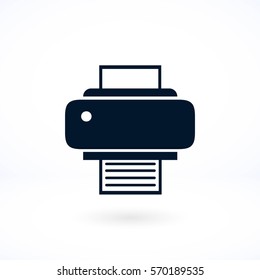 Printer icon vector, flat design best vector icon