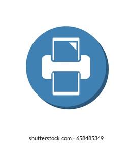 Printer Icon Vector flat design style