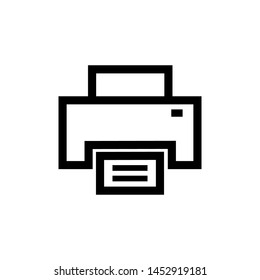 printer icon vector flat style