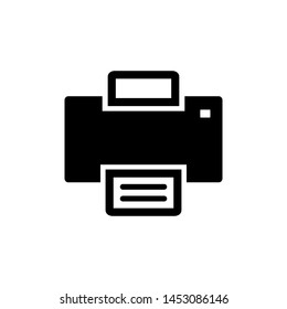 printer icon vector flat style