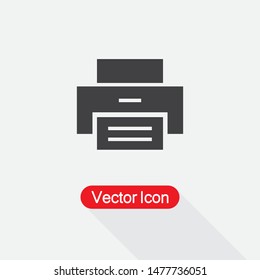 Printer Icon Vector Illudtration Eps10