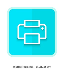 printer icon. vector illustration