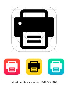 Printer Icon. Vector Illustration.