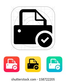 Printer icon. Vector illustration.