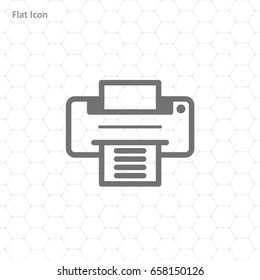 Printer icon, vector illustration