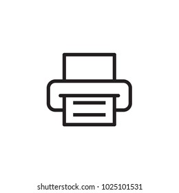 Printer icon Vector illustration , EPS10 .