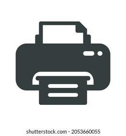 Printer Icon Vector Illustration, Fax Icon Vector on Isolated White Background. EPS 10.