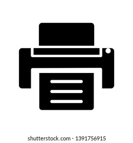 Printer Icon Vector Illustration Logo Template