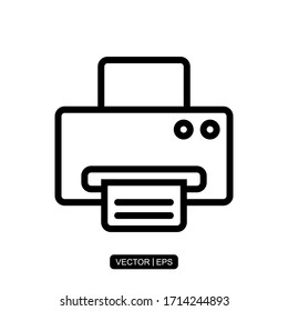 Printer icon vector illustration logo template for many purpose. Isolated on white background.
