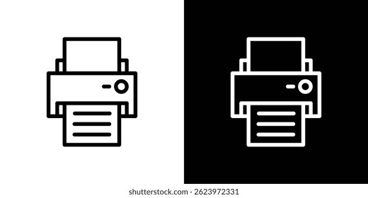 Vetor de ícone de impressora, modelo de logotipo de ilustração em estilo moderno
