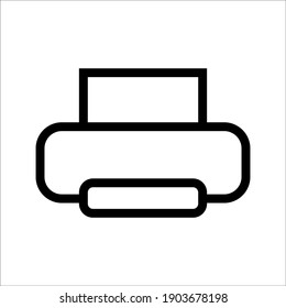 Printer Icon Vector Illustration on White Background Eps10