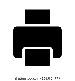 printer icon . vector illustration, pictogram isolated on white background. color editable