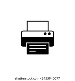 Printer icon vector illustration. Printout icon on isolated background. Print sign concept.