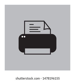 printer icon vector illustration sign