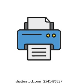 ícone de impressora estilo de ilustração de vetor