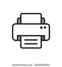 printer icon vector illustration style new
