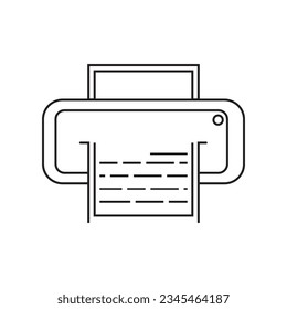 printer icon vector illustration symbol design