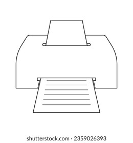 printer icon vector illustration symbol design