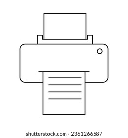 printer icon vector illustration symbol design