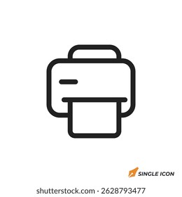 ícone da impressora ilustração vetorial. símbolo da impressora isolado no fundo branco