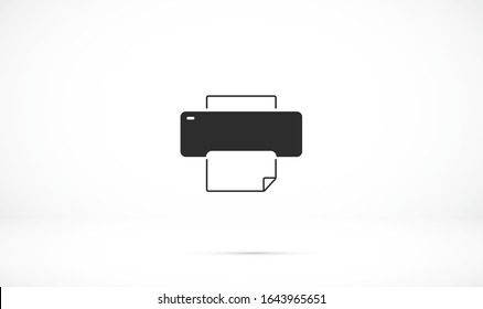Printer icon, vector illustration. vector illustration. Web design icon