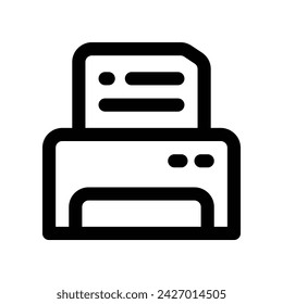 printer icon. vector line icon for your website, mobile, presentation, and logo design.