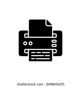 Printer icon in vector. Logotype