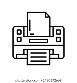 Printer icon in vector. Logotype
