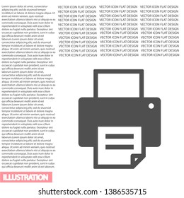 Printer icon vector. lorem ipsum Flat Design JPG