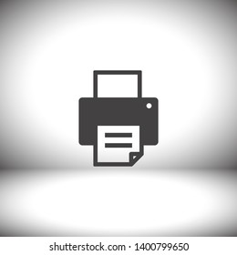 Printer icon vector. lorem ipsum Flat Design JPG