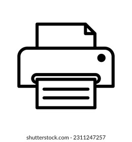 Printer icon vector on trendy design