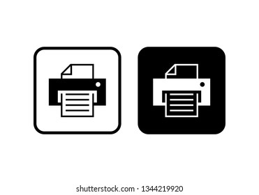 Printer Icon Vector Print Icon On Stock Vector (Royalty Free ...