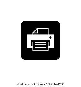 printer icon vector. print icon on the white background