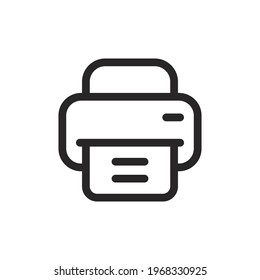 Printer icon vector. Print sign