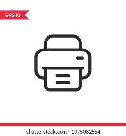Printer icon vector. Print sign
