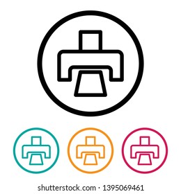 Printer icon vector , print symbol