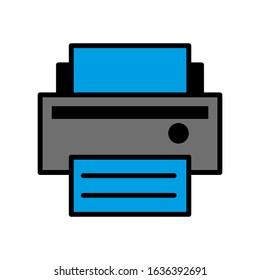 Printer icon vector sign and symbol 