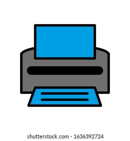 Printer icon vector sign and symbol 