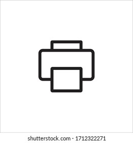 printer icon vector sign symbol isolated