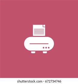printer icon. vector sign symbol on white background