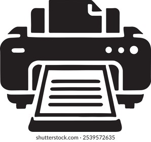 Printer Icon Vector Silhouette , Printer Vector Silhouette , Printer Line Art Illustration Drawing Vector Art Silhouette