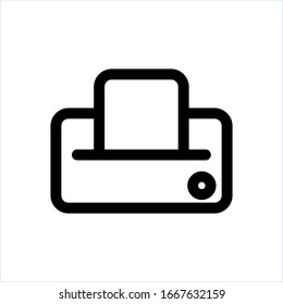 Printer icon vector simple design.