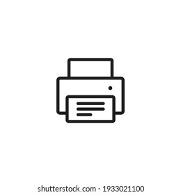 Printer Icon Vector. Simple Fax Sign