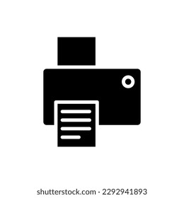 Printer icon vector. Simple fax sign for mobile app and site 